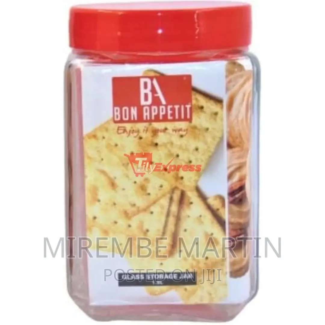Bon Appetit 2L Glass Cereal Cookies Storage Jar