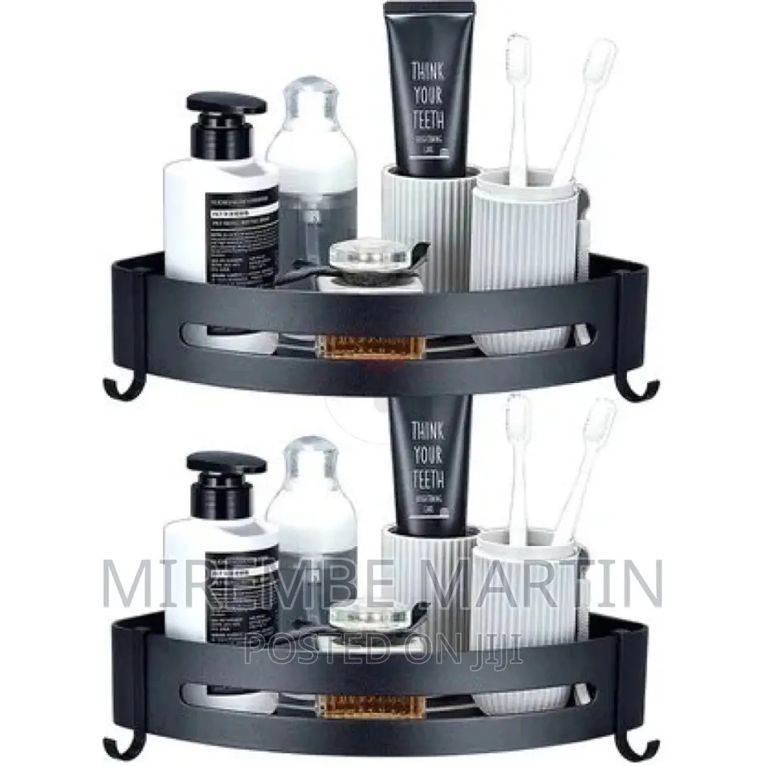 Self-Adhesive Metal Bathroom Kitchen Corner Rack Storage