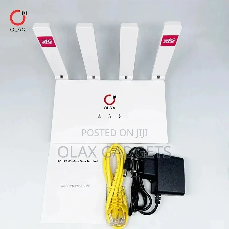 Olax 4 Antenna 4g+ Simcard Router Open to All Networks