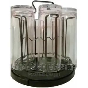 Round 6 Glasses, Cups Holder Stand Storage