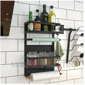 Magnetic Fridge Side Shelf Storage Organizer,