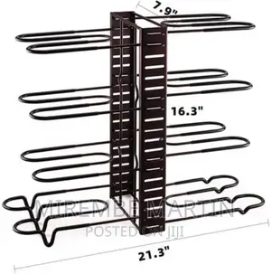 Kitchen Pots and Saucepans Rack Holder Storage Organizer –