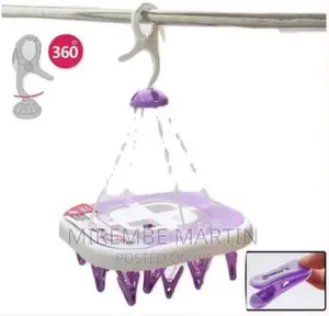 20 Clips Laundry Clothes Hanger Socks Underwear Drying Rack