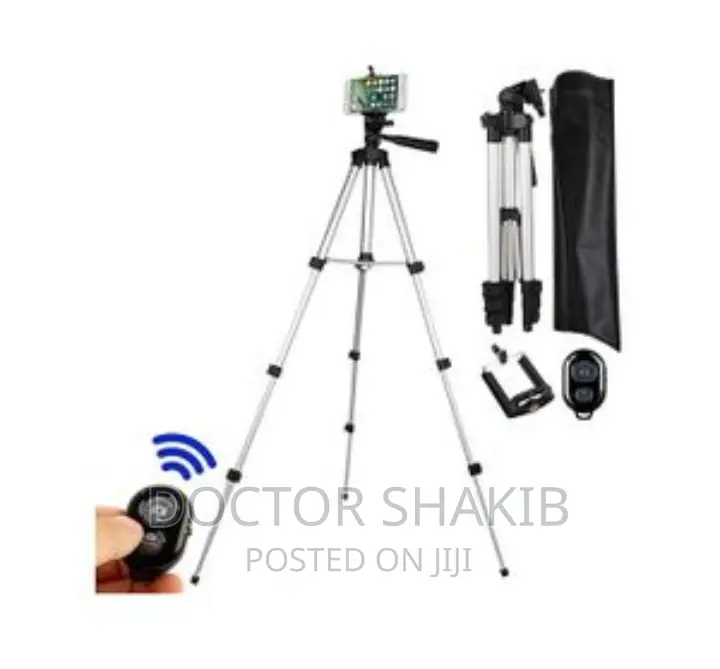 Remote Metal Tripod Suitable Mobile Phone Holder/ Ring Light