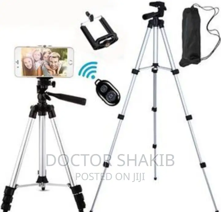 Remote Metal Tripod Suitable Mobile Phone Holder/ Ring Light