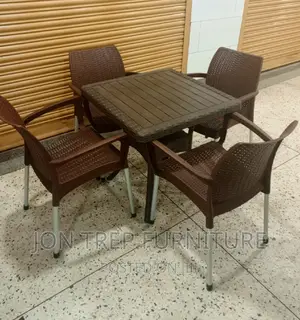 Plastic Restaurant Table and Chairs.
