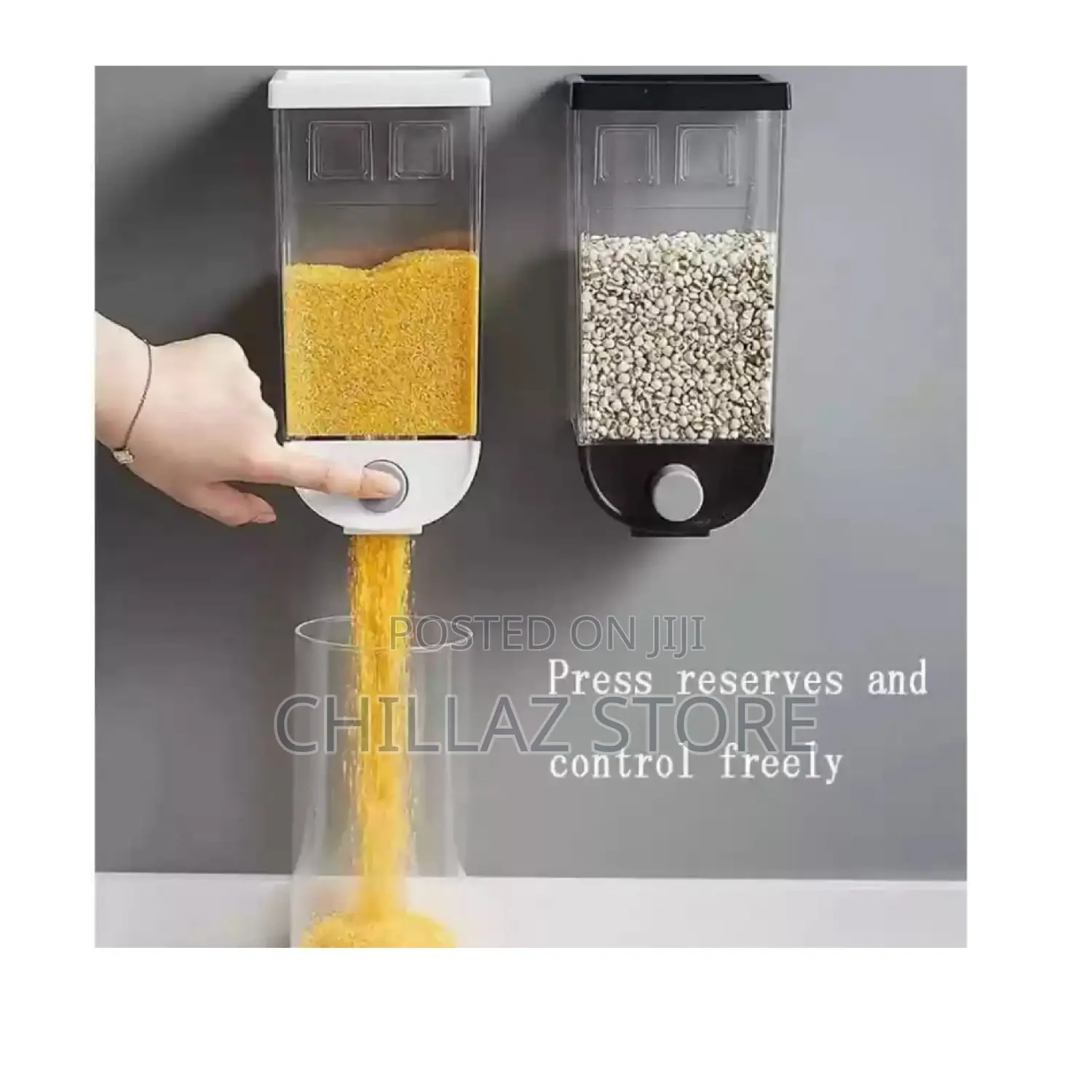 2 Piece Wall Mounted Cereal Dispenser.