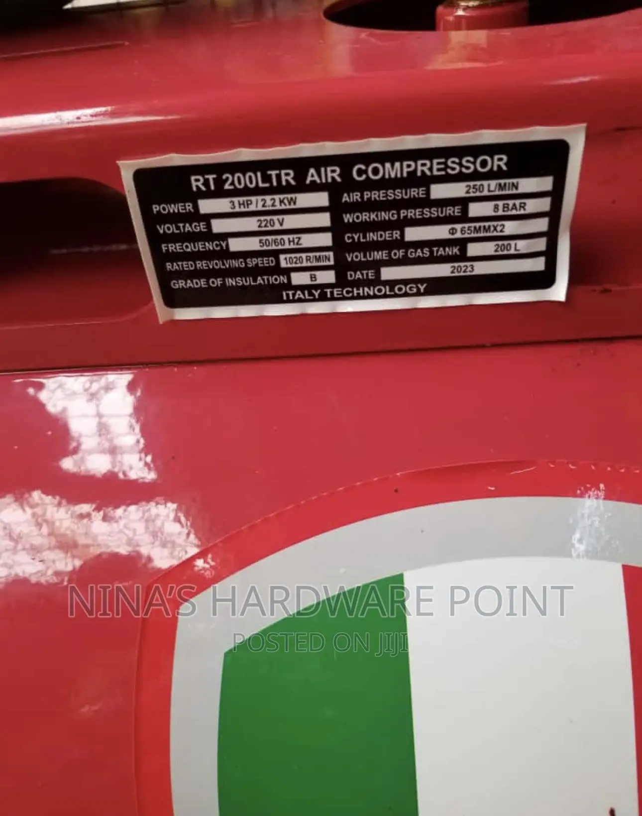 Compressor 200lts Electric (Double Function )