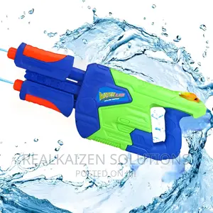 Double Shot 1.7L Long Range Water Blaster Gun for Outdoor