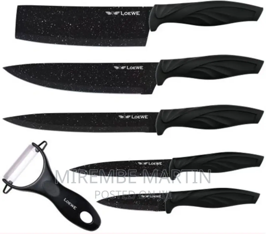 Loewe 6 Pieces of Kitchen Non-Stick Coating Knife Set