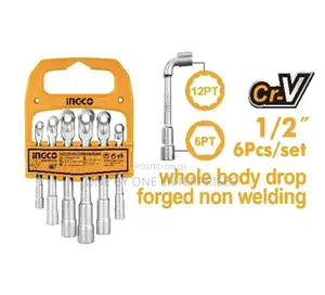 Ingco 6pcs L-Angle Socket Wrench Set