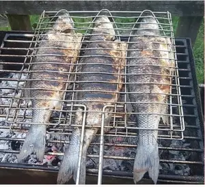 Section BBQ Barbeque Fish Charcoal Grill Net