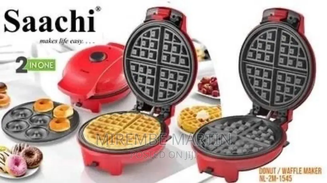 Saachi NL-2M-1545 2 in 1 Donut/Waffle Maker