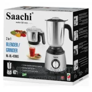 Saachi NL-BL-4396S 2 Speed Control Blender,Grinder,