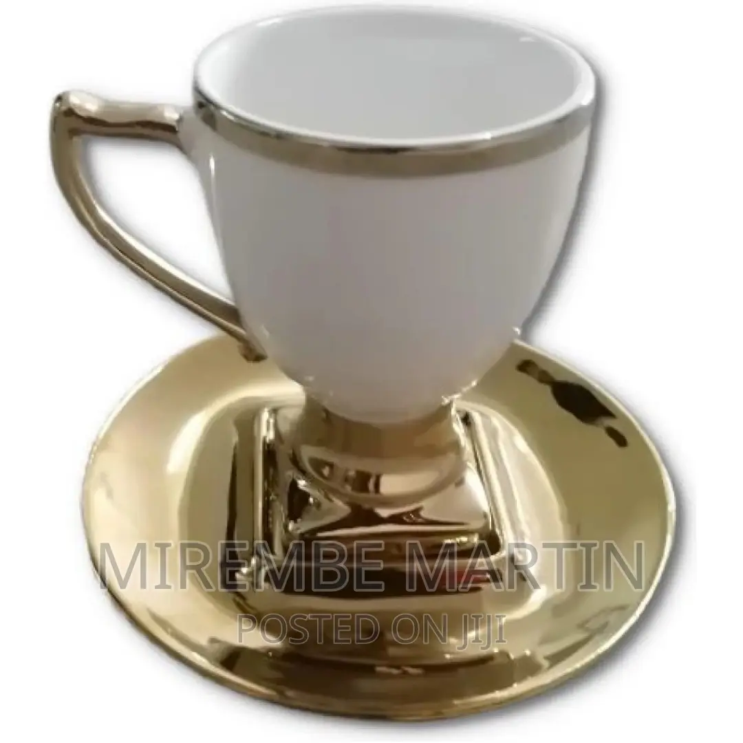 6 Pc Tea Coffee Mugs Cups, Teapot