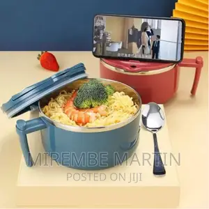 1000ml Stainless Steel Instant Noodle Soup Bowl Dish,
