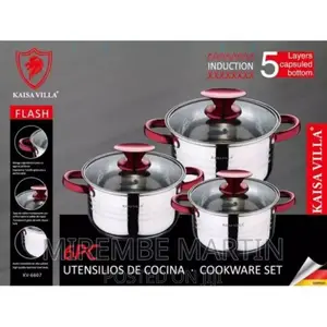 6piece Stainless Steel Saucepans Cookware Pots-