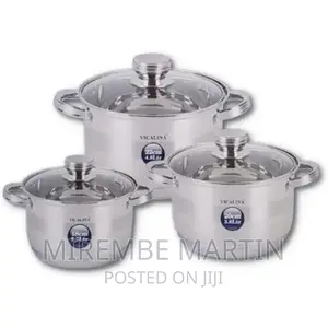 6pieces of Heavy Stainless Steel Saucepans Cookware,