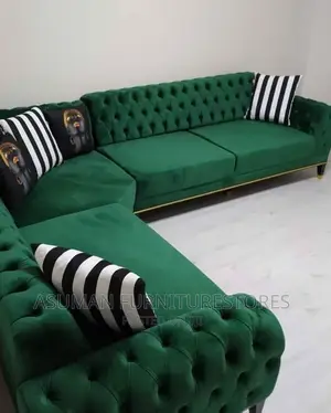 L Sofa Set in Green Call Us On