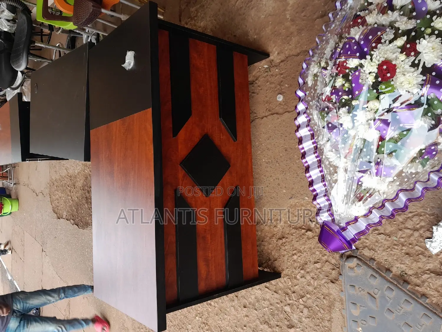 Black and Brown Computer Desk (120cm)