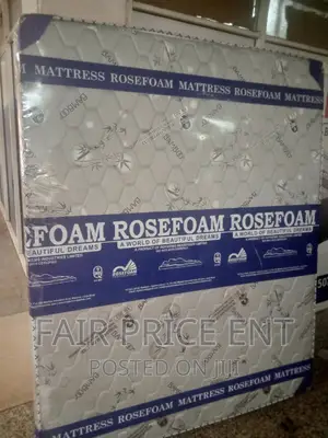 Rosefoam Mattress High Density.Bamboo.5x6x8inches.( Gray)
