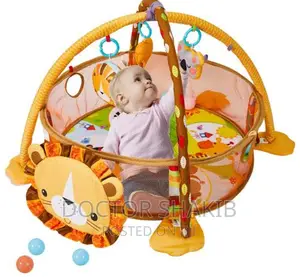 3 In 1 Lion Baby Activity Gym And Ball Pit Play Mat