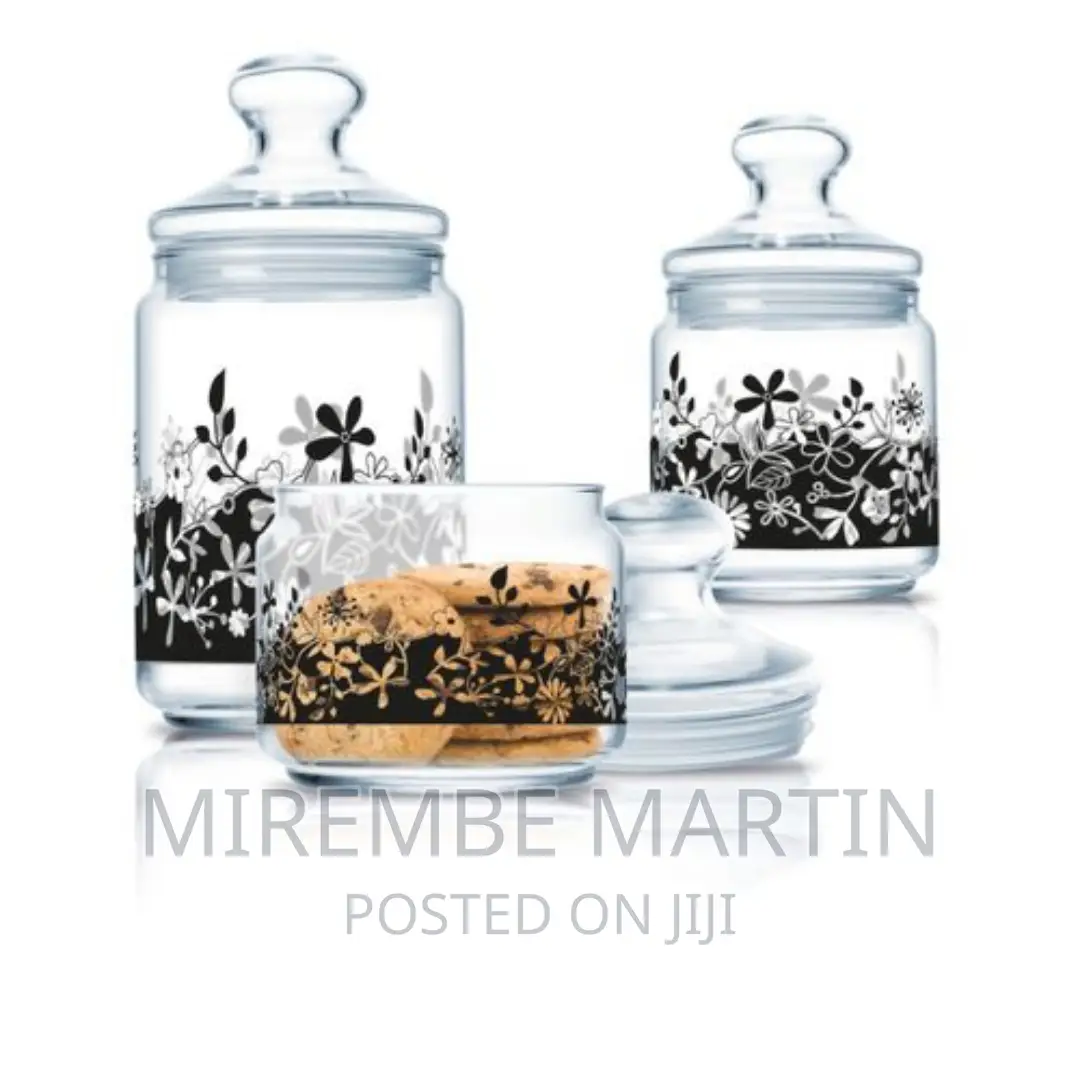 Luminarc 3 Piece Eden Black Sugar Bowl