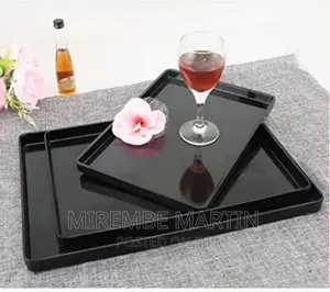 3 Pieces of Melamine Dinner Serving Trays