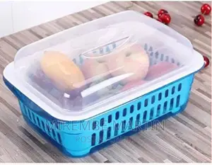 Double Layer Fruit Plate, Vegetable Basket, Kitchen Storage,