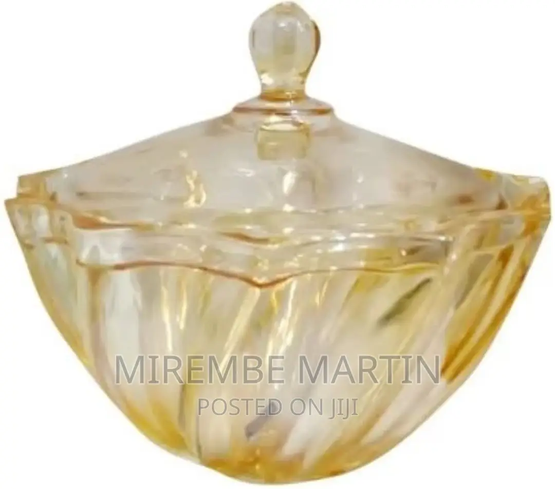 Glass Sugar Bowl/Candy Storage Jar