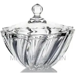 Glass Sugar Bowl/Candy Storage Jar