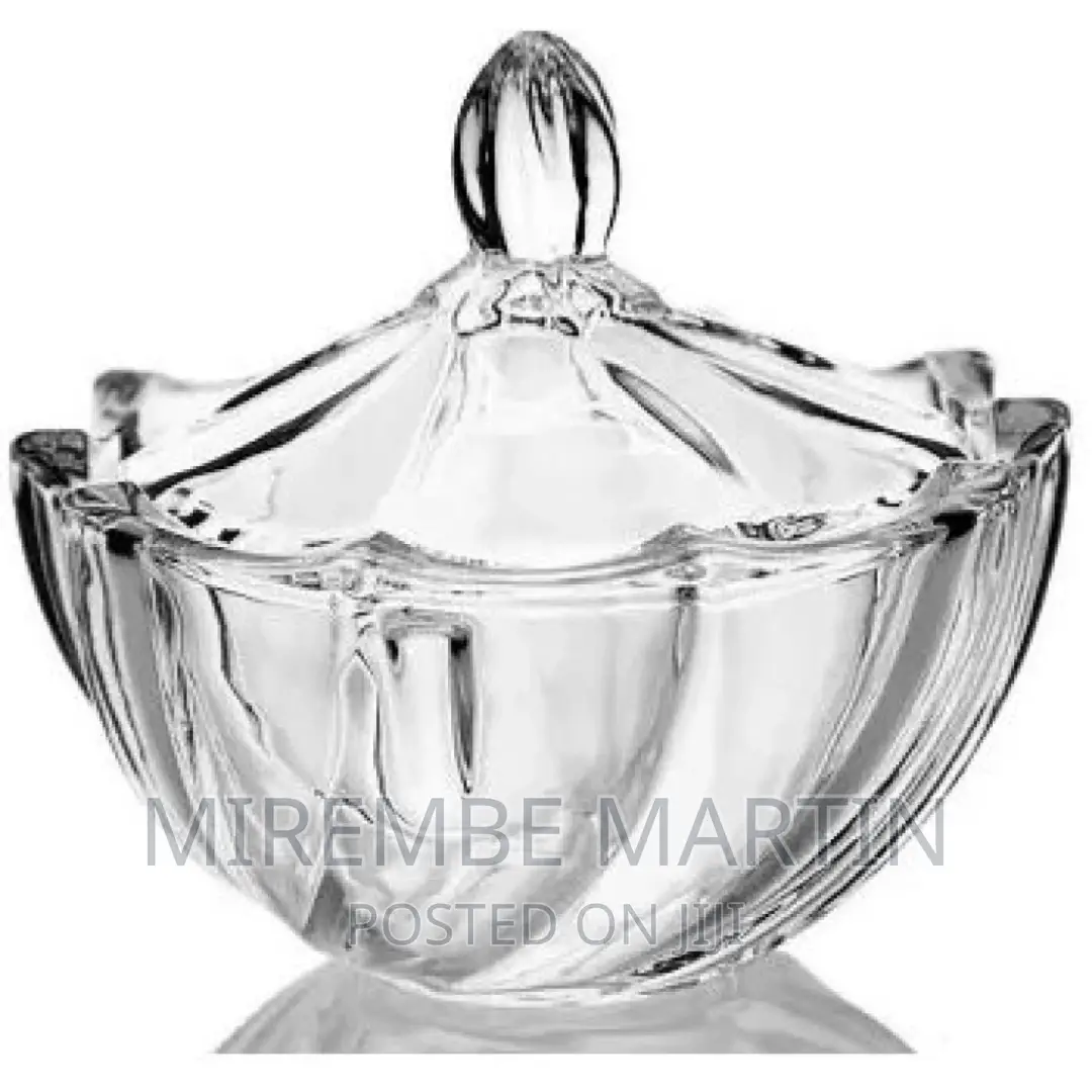 Glass Sugar Bowl/Candy Storage Jar