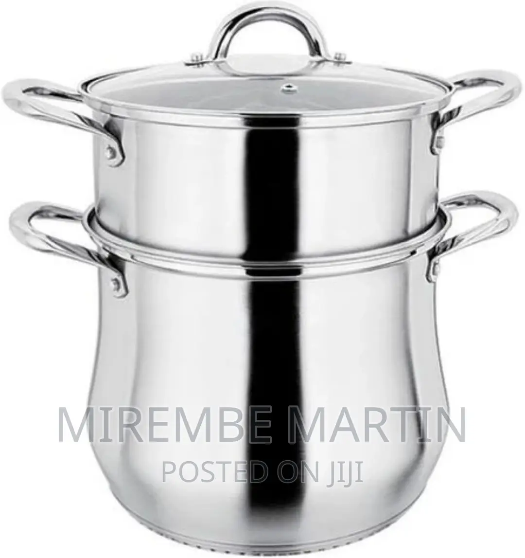 2layer Stainless Steel Saucepan and Steamer Soup Pot