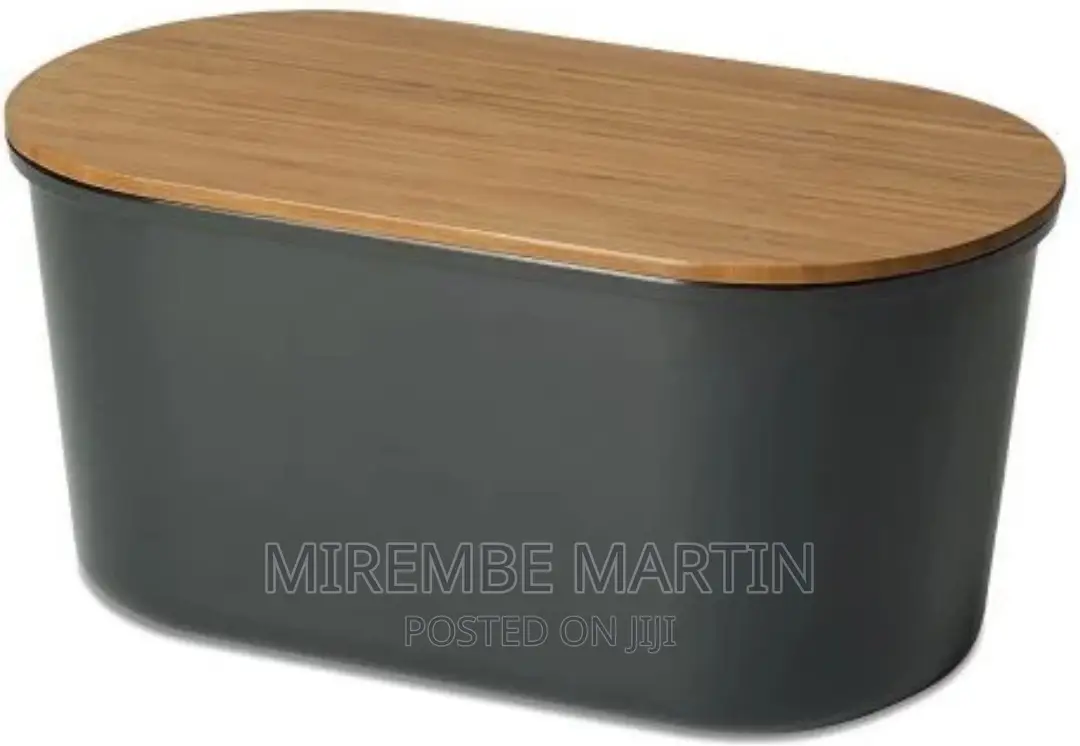 Bamboo Storage Bread Bin and Cutting Board Lid –