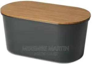 Bamboo Storage Bread Bin and Cutting Board Lid –