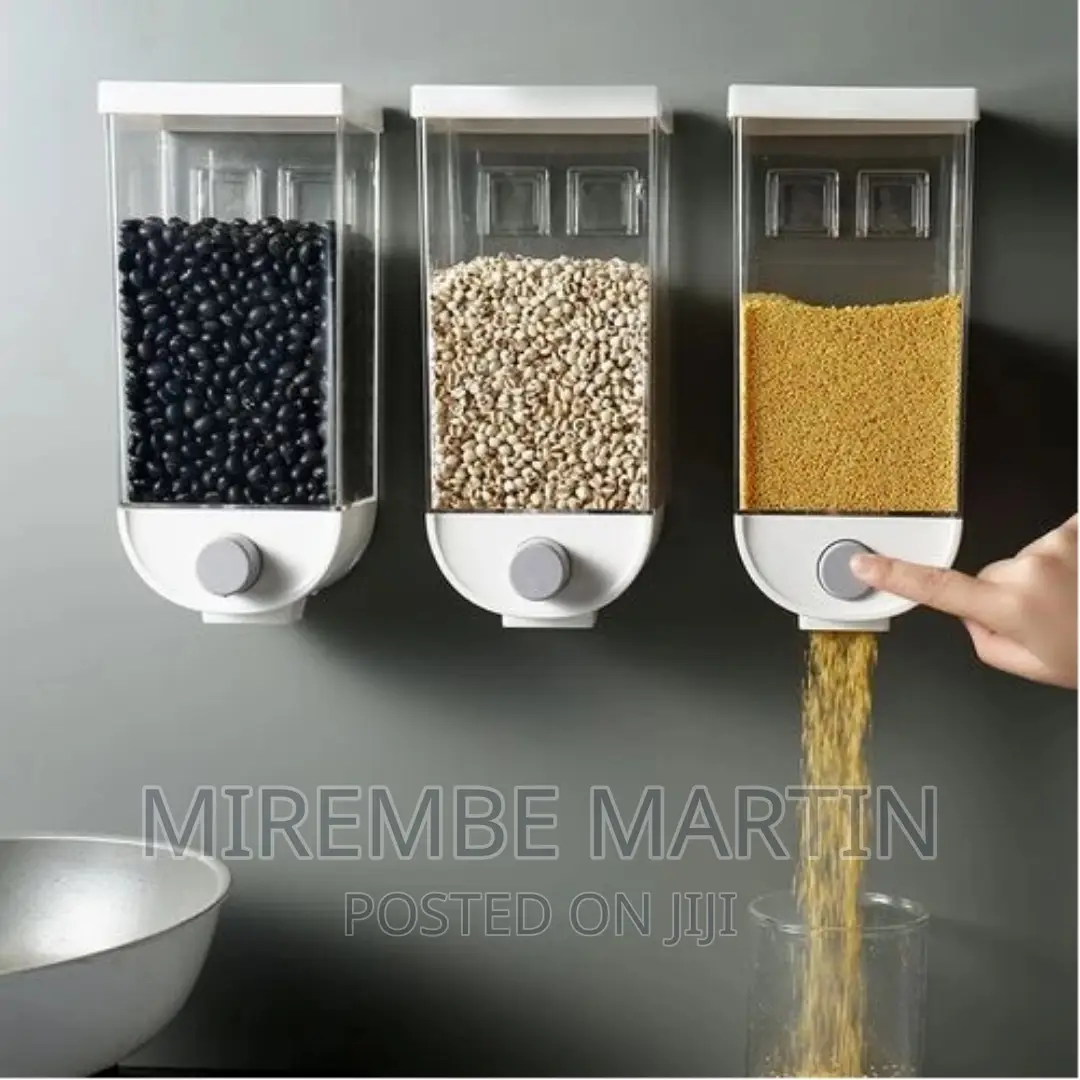 3piece Wall-Mounted Cereal Dispenser, Food Storage