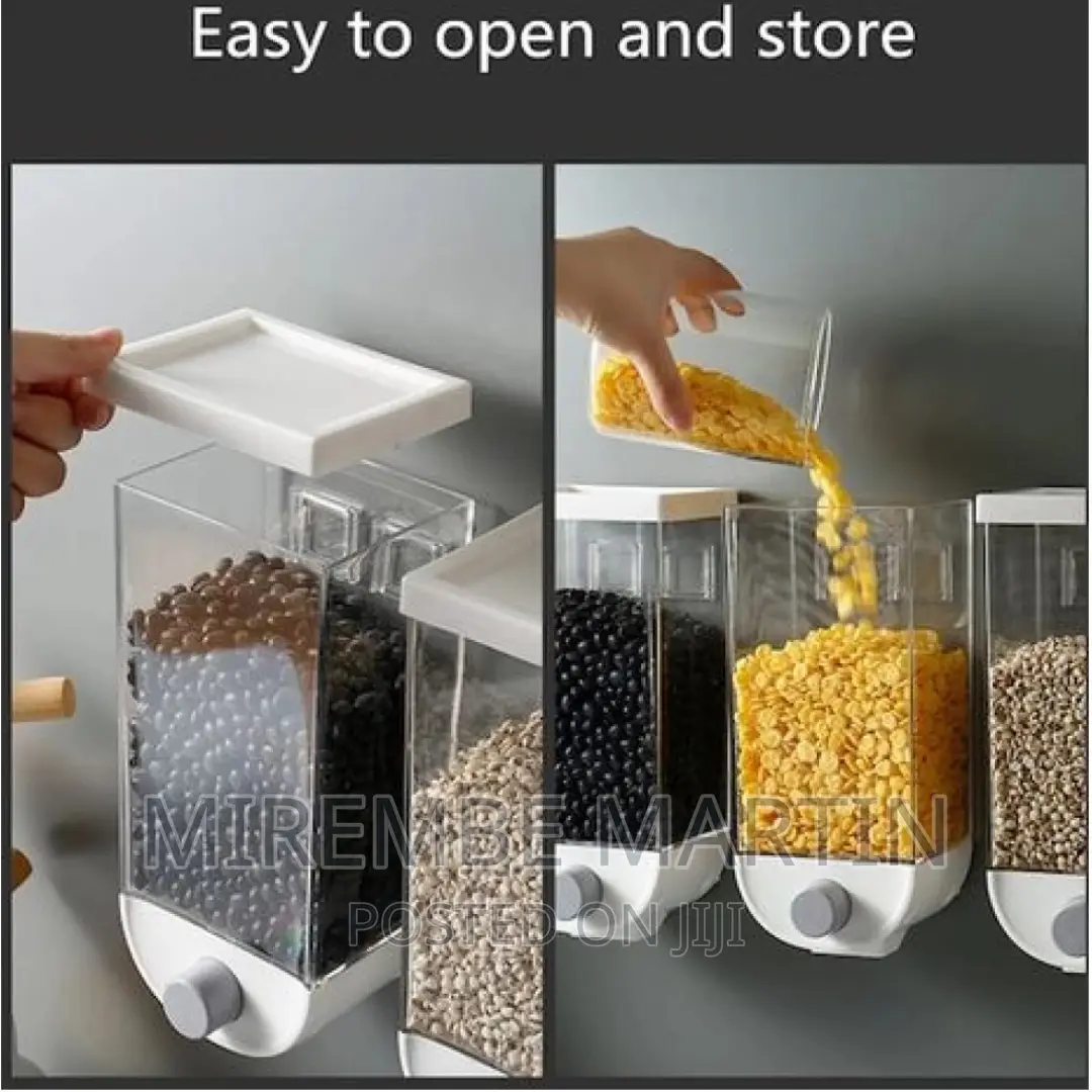 Wall-Mounted Cereal Dispenser, Food Storage Container