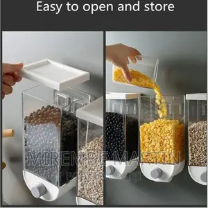 Wall-Mounted Cereal Dispenser, Food Storage Container