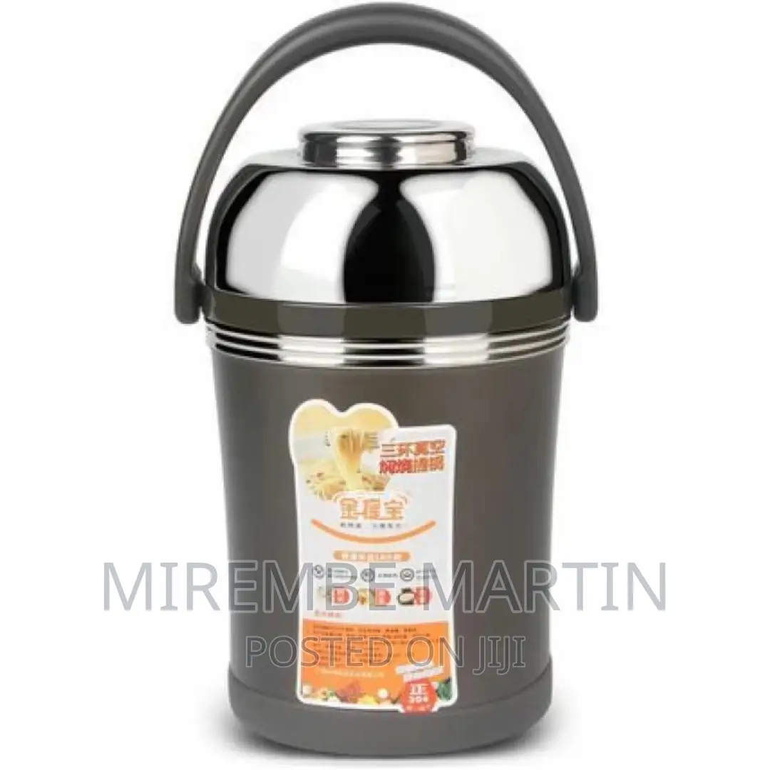 2.5 Litre Stainless Steel Flask Storage Lunch Box Container