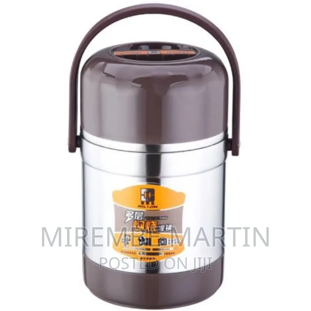 Steel Food Flask, Lunch Box 2 Litres
