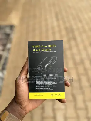USB C Hub 8 in 1 With VGA, HDMI, Ethernet, SD Card