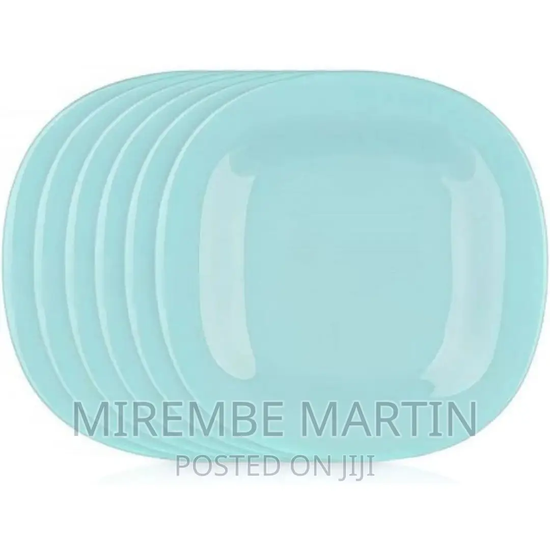 Luminarc 6 Pieces of Square Plain Design Dinner Plates –