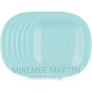 Luminarc 6 Pieces of Square Plain Design Dinner Plates –