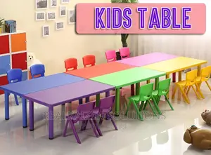 Rectangular Plastic Height Adjustable Activity Plastic Table
