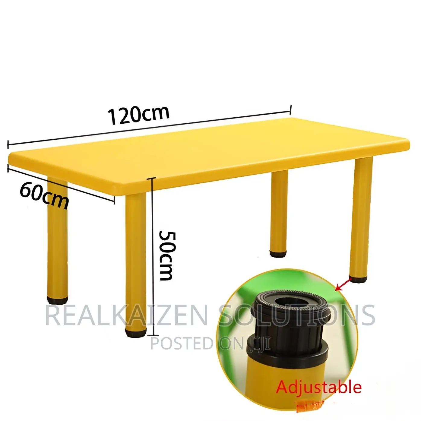 Rectangular Plastic Height Adjustable Activity Plastic Table