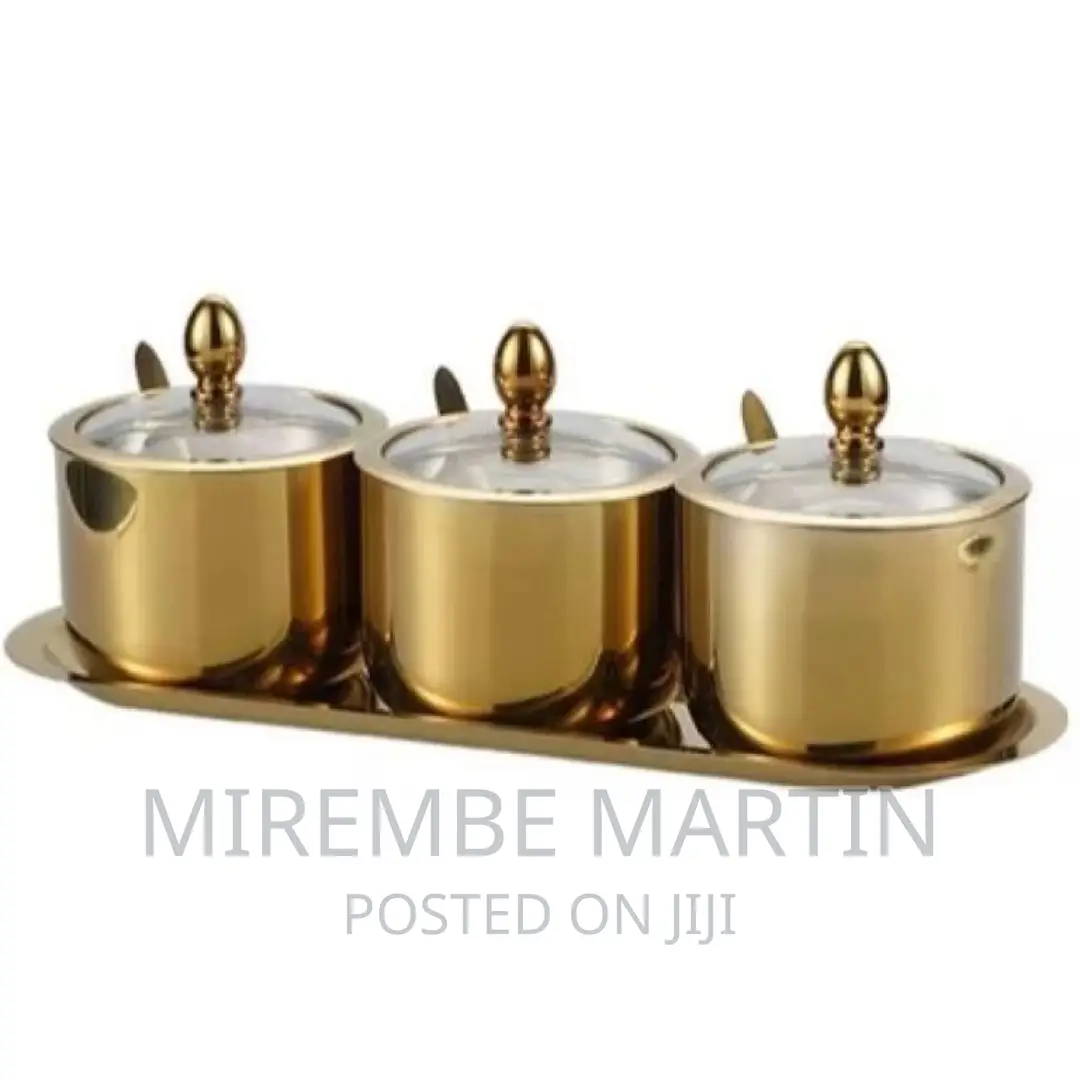 3 Pc Seasoning Containers Spice Jar Rack