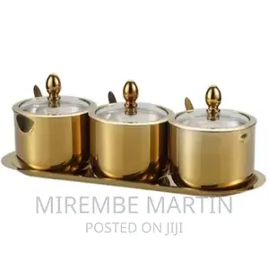 3 Pc Seasoning Containers Spice Jar Rack