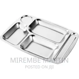 Stainless Steel Rectangle 5-in-1 Component Dinner Plate Tray