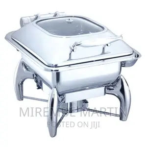 Stainless Steel Buffet Food Warmer Glass