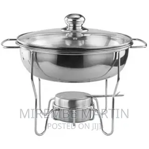 6L Stainless Steel Small Round Chafing Dish Food Warmer